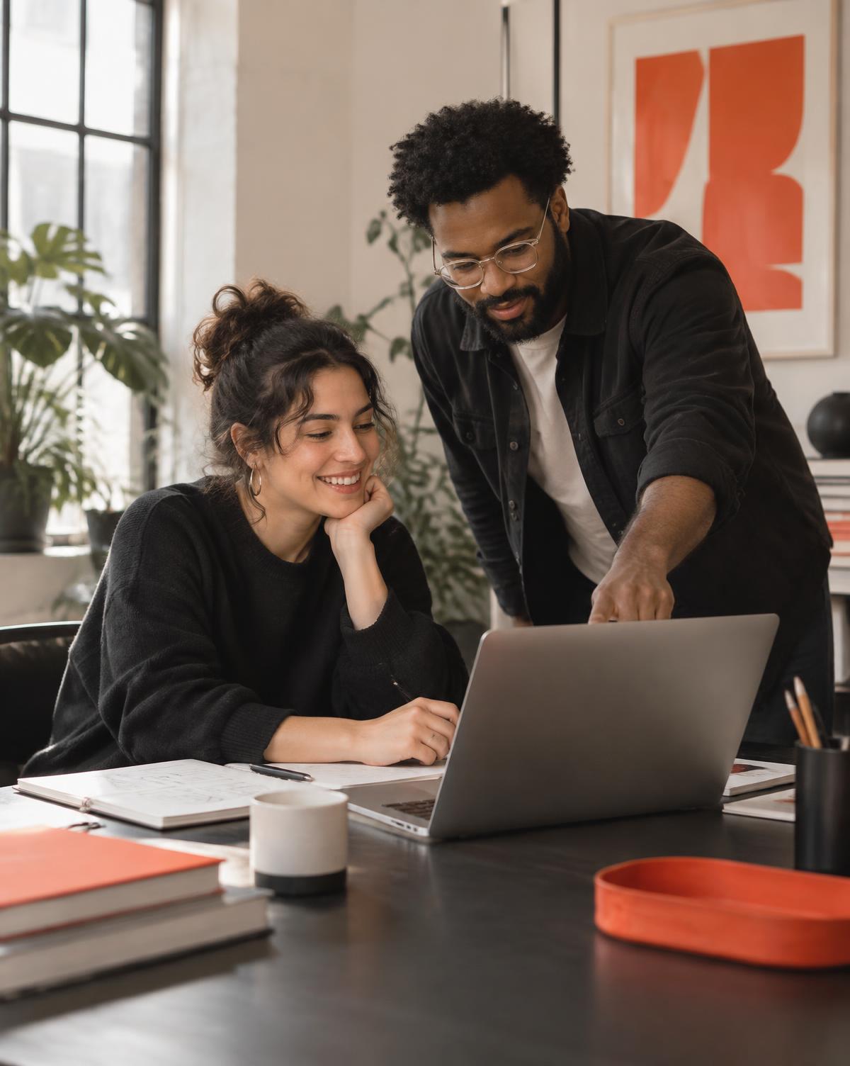 Two Cliximy specialists collaborating on a client growth plan